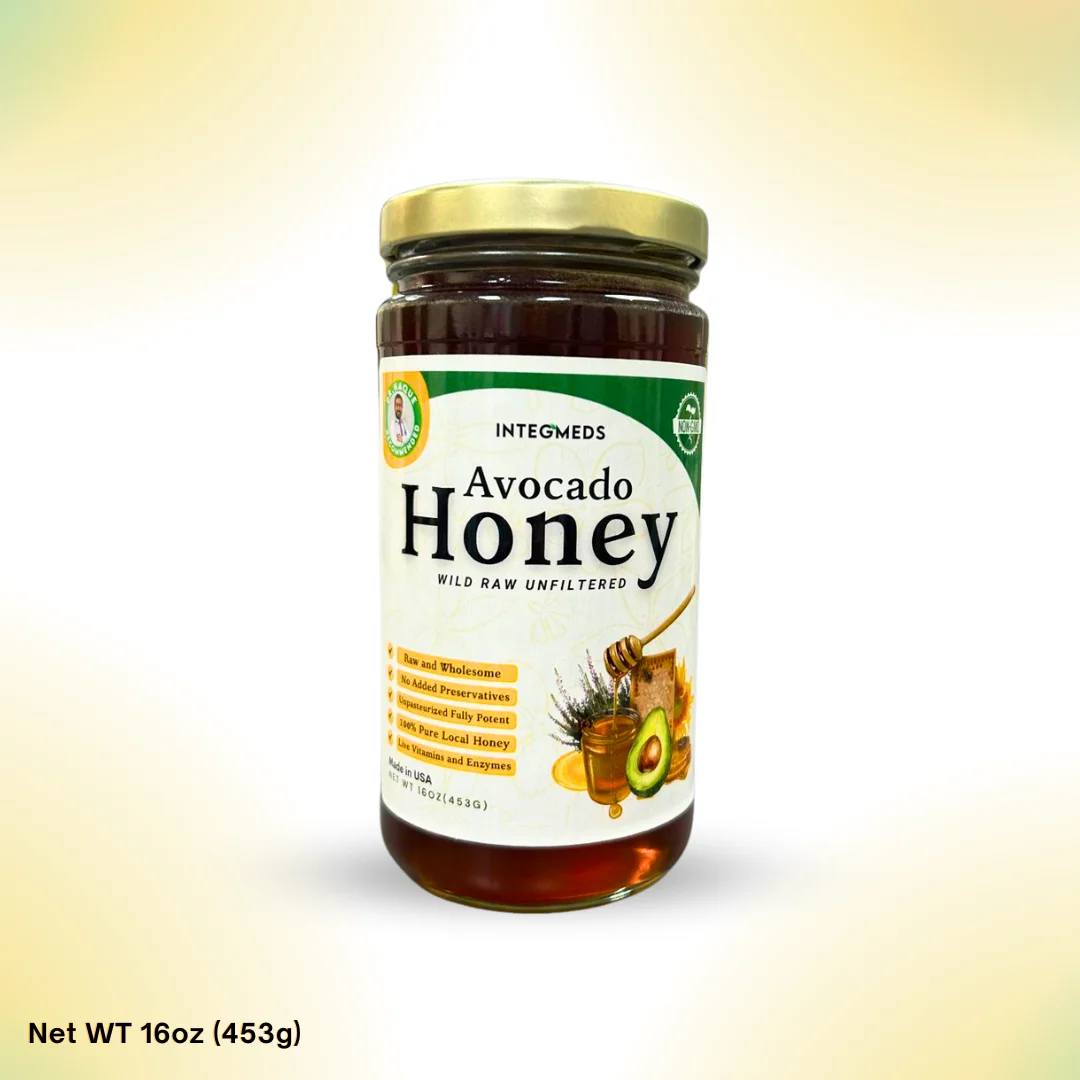 Wild Harvest Avocado Honey 100% Raw & Unfiltered 16oz Jar