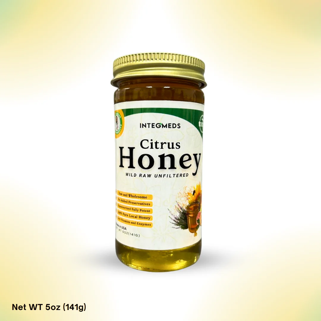 Wild Harvest Citrus Honey 100% Raw & Unfiltered 5oz Jar